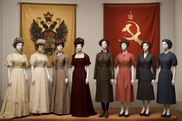 Istoricheskie kostjumy kollekcii demonstrirujushhie modu carskoj i sovetskoj epoh bf90214.webp